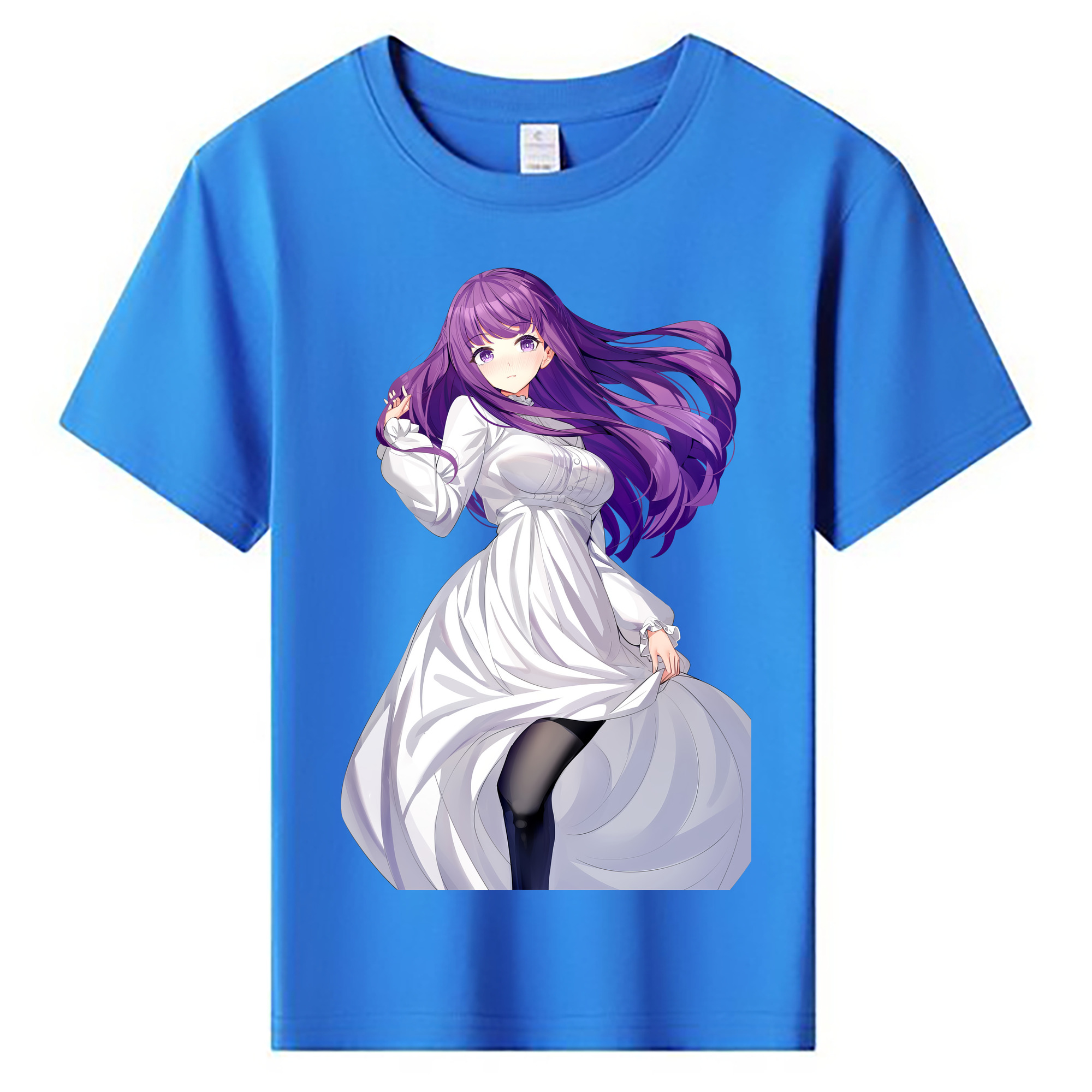 （画像用） 葬送のフリーレン Frieren 綿100％キッズTシャツ（フロントプリント）